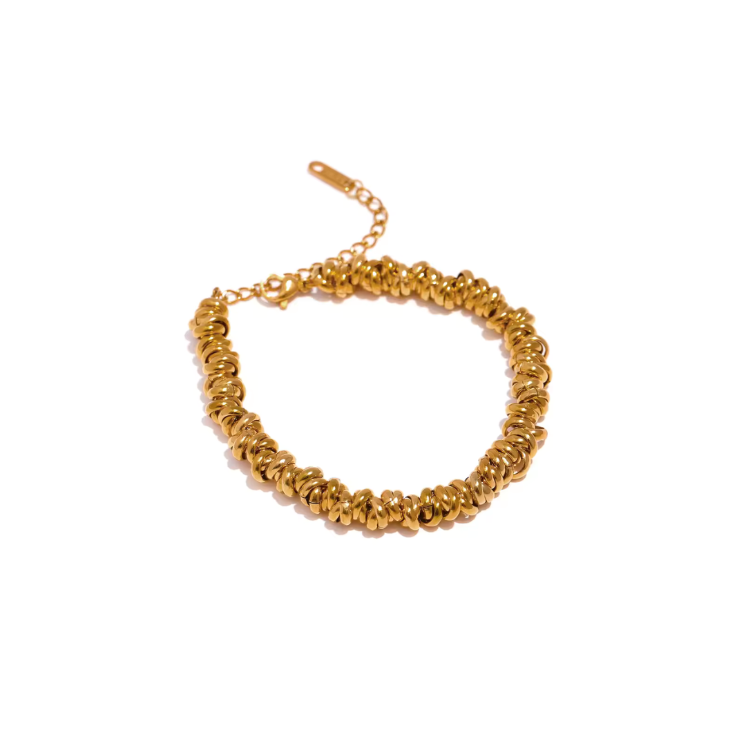 Thick Bangle Dual Color Bracelet