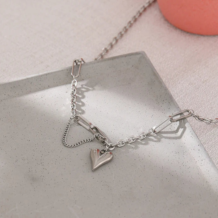 Romantic Heart Pendant Necklace