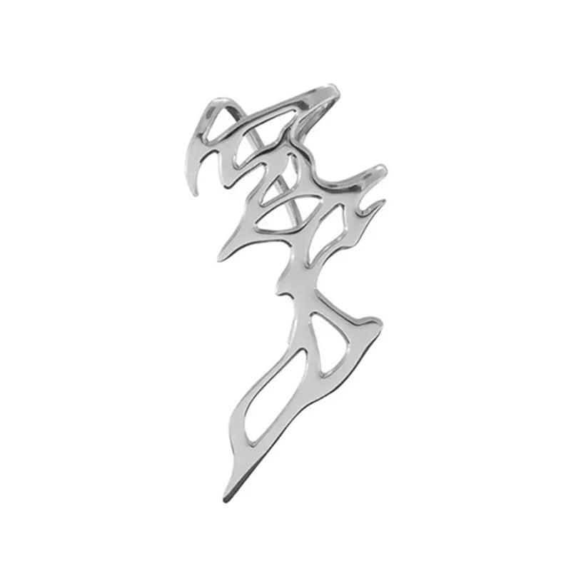 Metal Flame Ear Cuff
