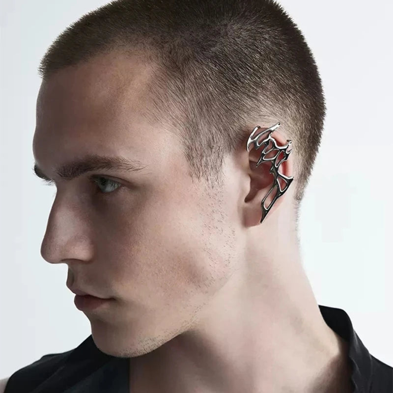 Metal Flame Ear Cuff