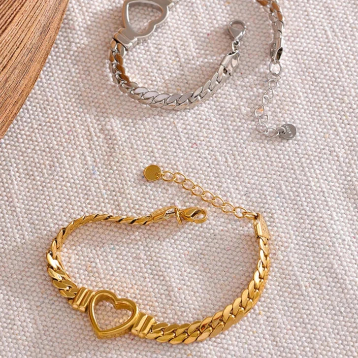 Hollow Heart Bracelet