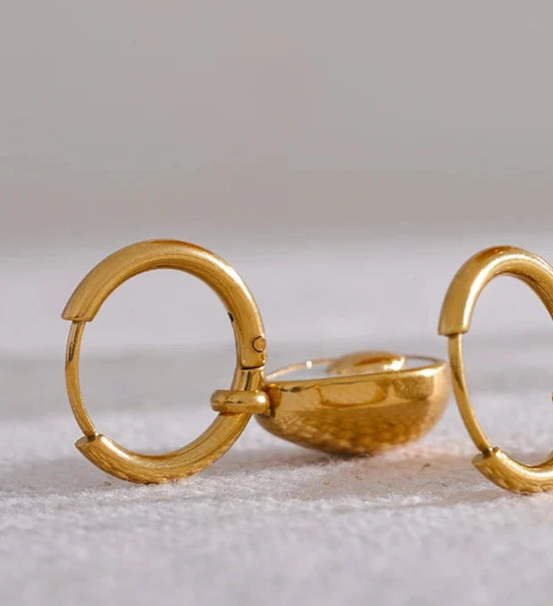 Avocado Hoop Earrings