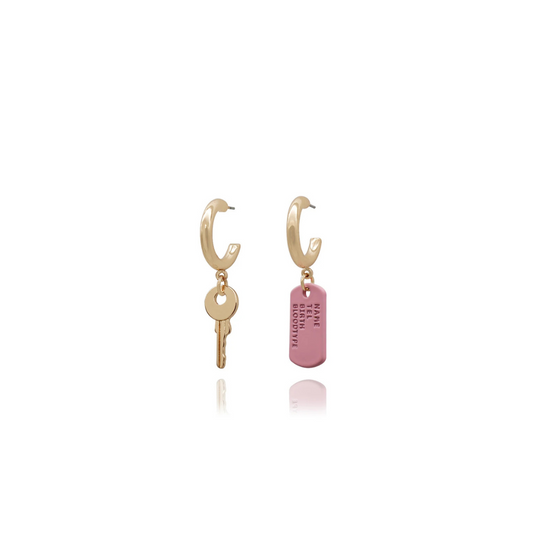 Key Enamel Earring