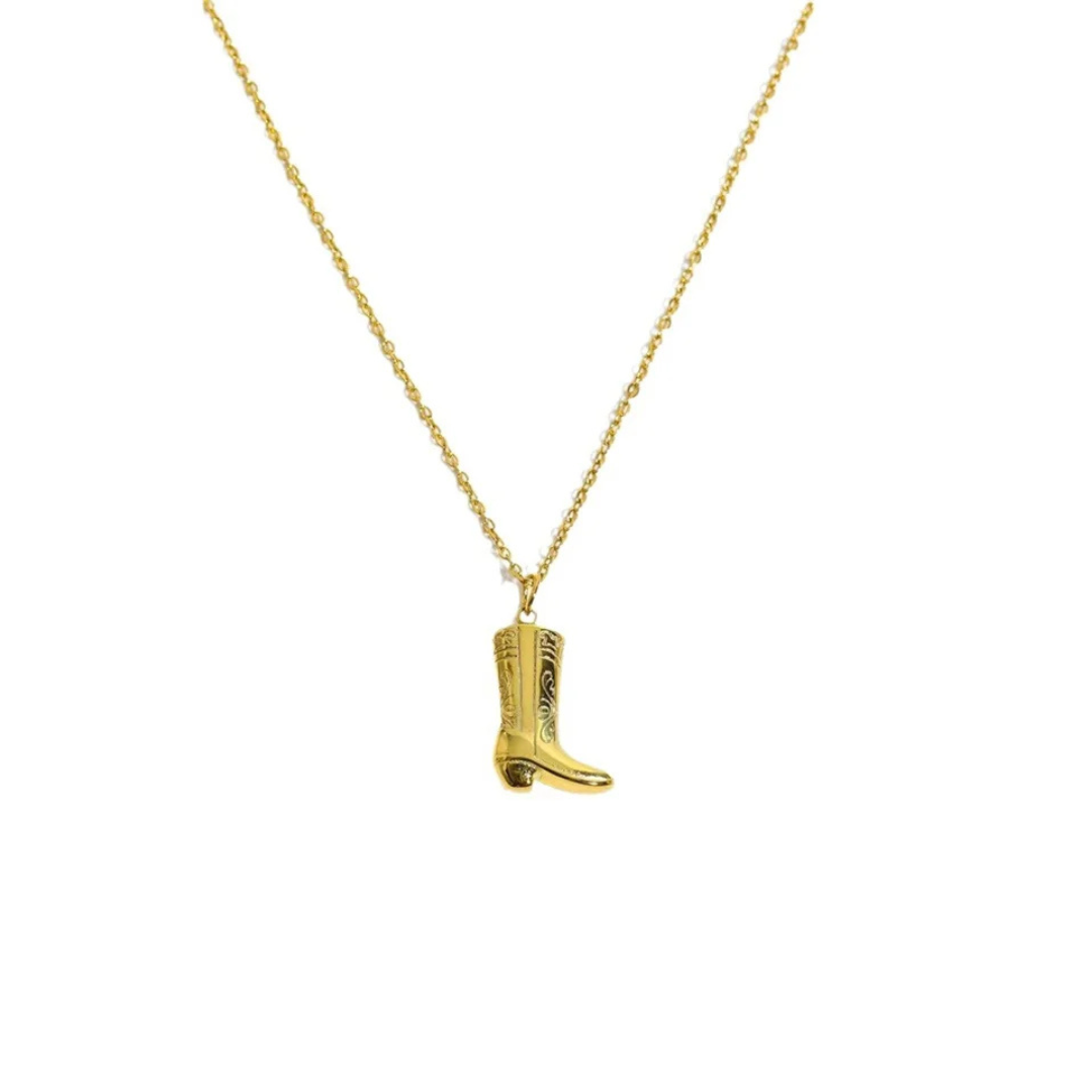 Boots Cowboy Necklace