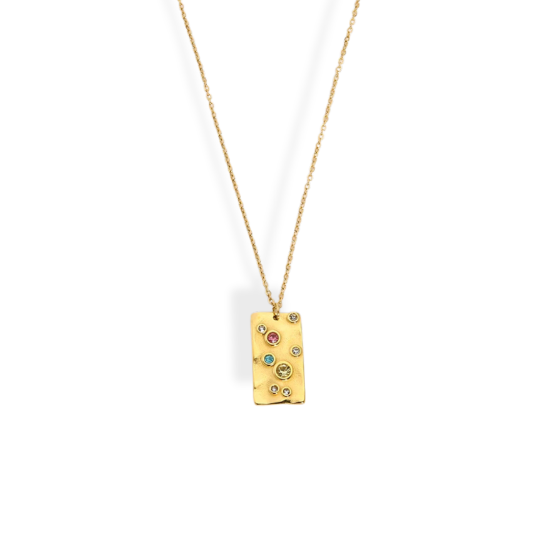 Cubic Zirconia Colorful Necklace