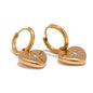 Heart Huggie Earrings