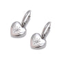 Heart Huggie Earrings