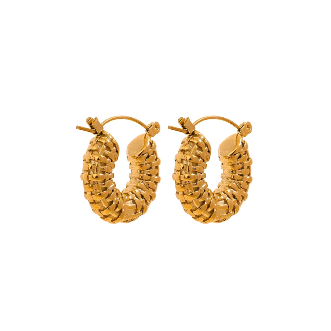 Chunky Hoop Earrings Vintage