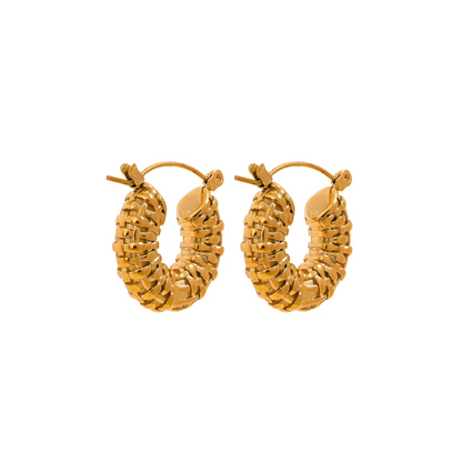 Chunky Hoop Earrings Vintage