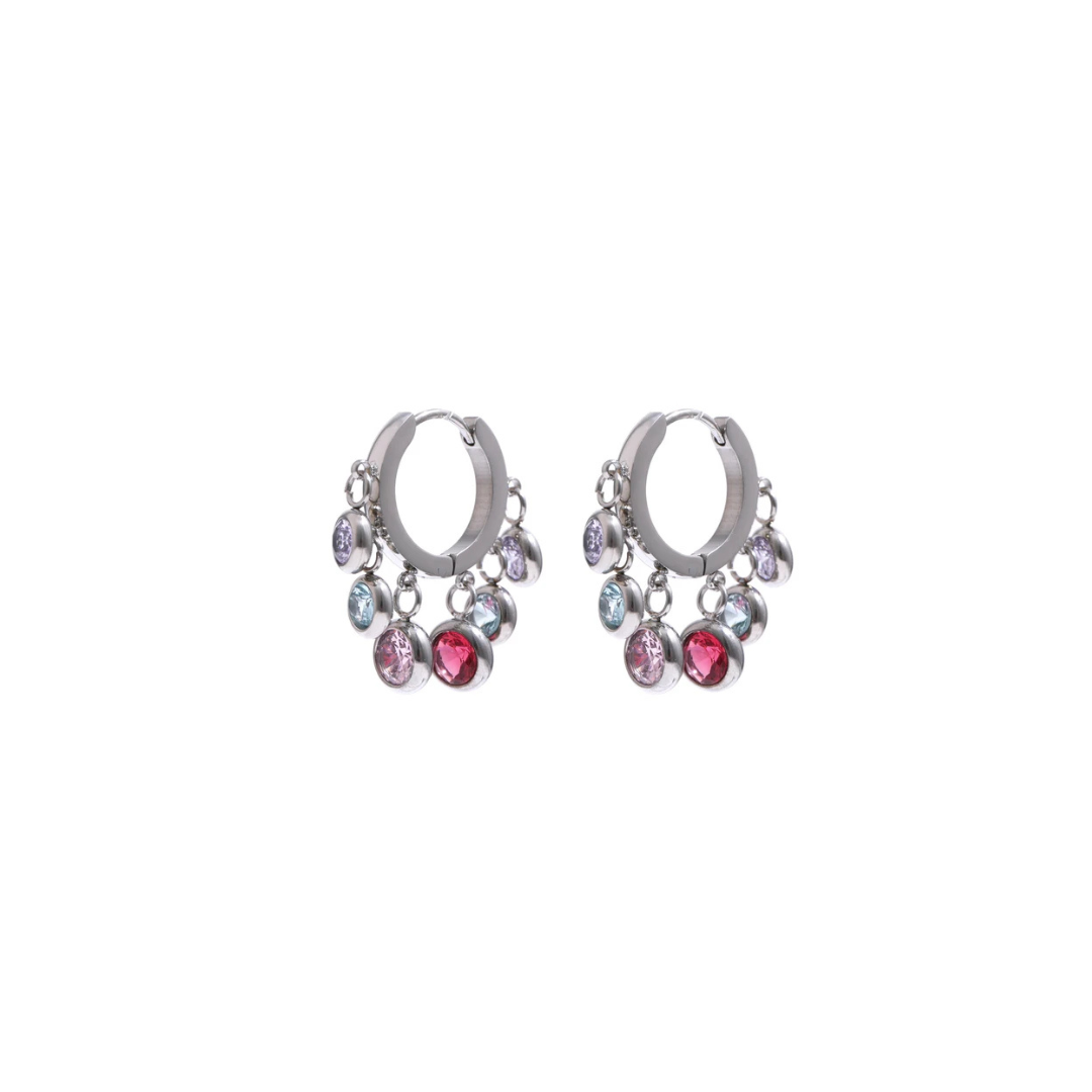 Colorful Zirconia Earrings