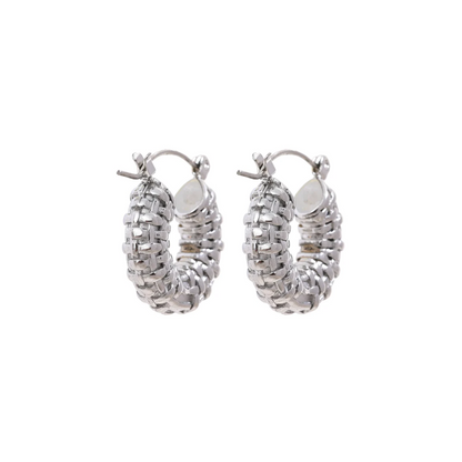 Chunky Hoop Earrings Vintage