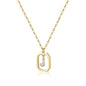 Gold Inital Pendant Necklace
