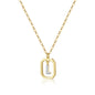 Gold Inital Pendant Necklace