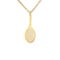 Tennis Simple Racket Necklace