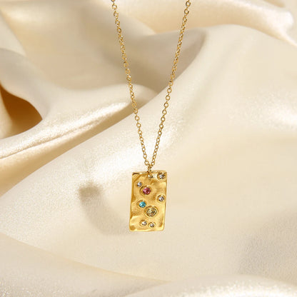 Cubic Zirconia Colorful Necklace