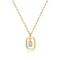 Gold Inital Pendant Necklace