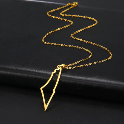 Line Map Necklace