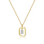 Gold Inital Pendant Necklace