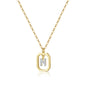 Gold Inital Pendant Necklace
