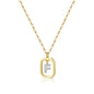 Gold Inital Pendant Necklace