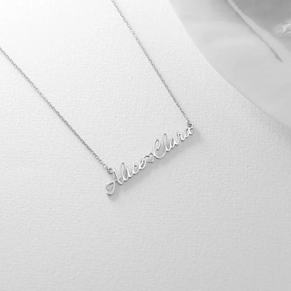 Custom 2 Names Necklace Stainless Steel