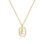 Gold Inital Pendant Necklace
