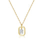 Gold Inital Pendant Necklace