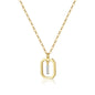Gold Inital Pendant Necklace