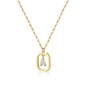 Gold Inital Pendant Necklace