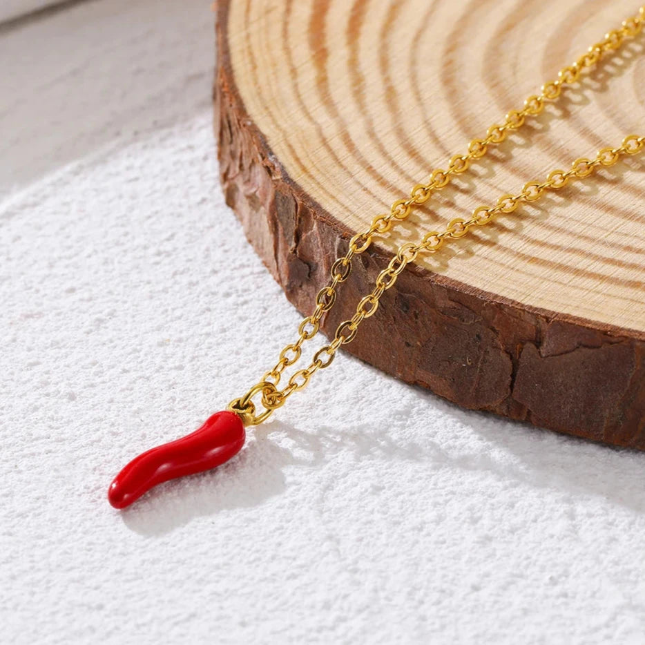 Chili Red Necklace