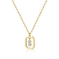 Gold Inital Pendant Necklace
